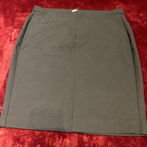 GAP Black Pinstripe Pencil Skirt